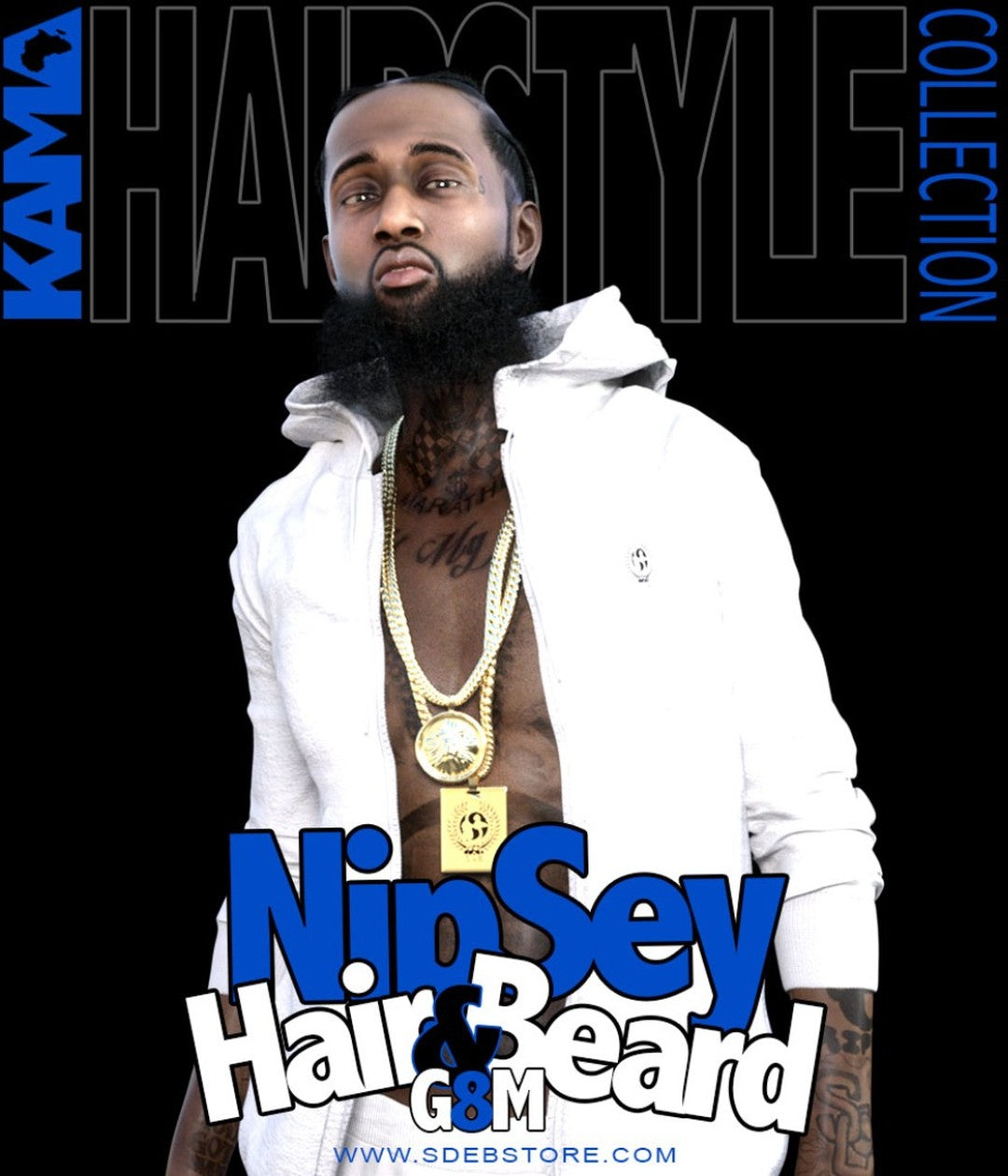 "Nipsey Hair & Beard G8M"...Available...