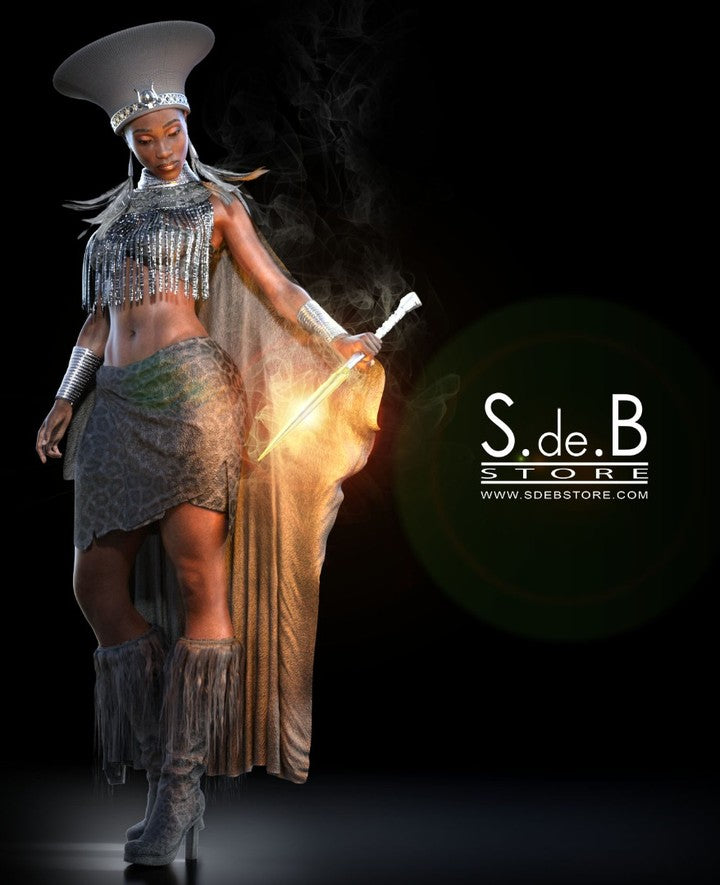 "ZuluQueen Pack G8f"<br />
www.SdeBStore.com<br />
#daz3d...
