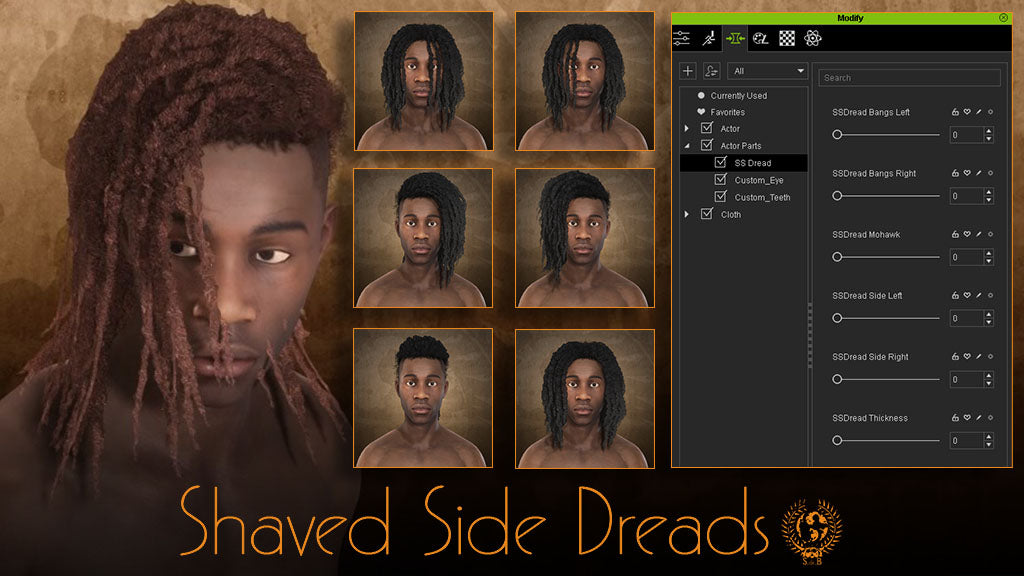 IC - Shaved Side Dreads