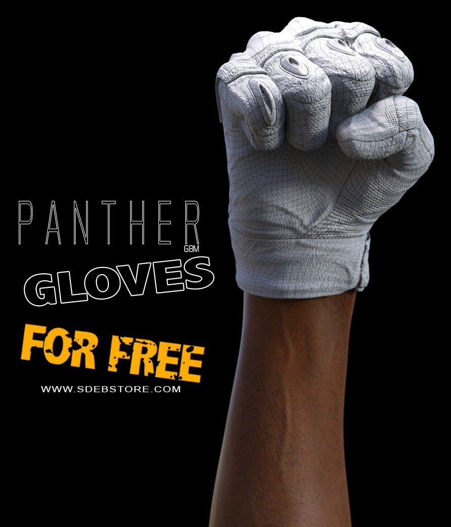 Panther Gloves G8M - FREE - www.SdeBStore.com