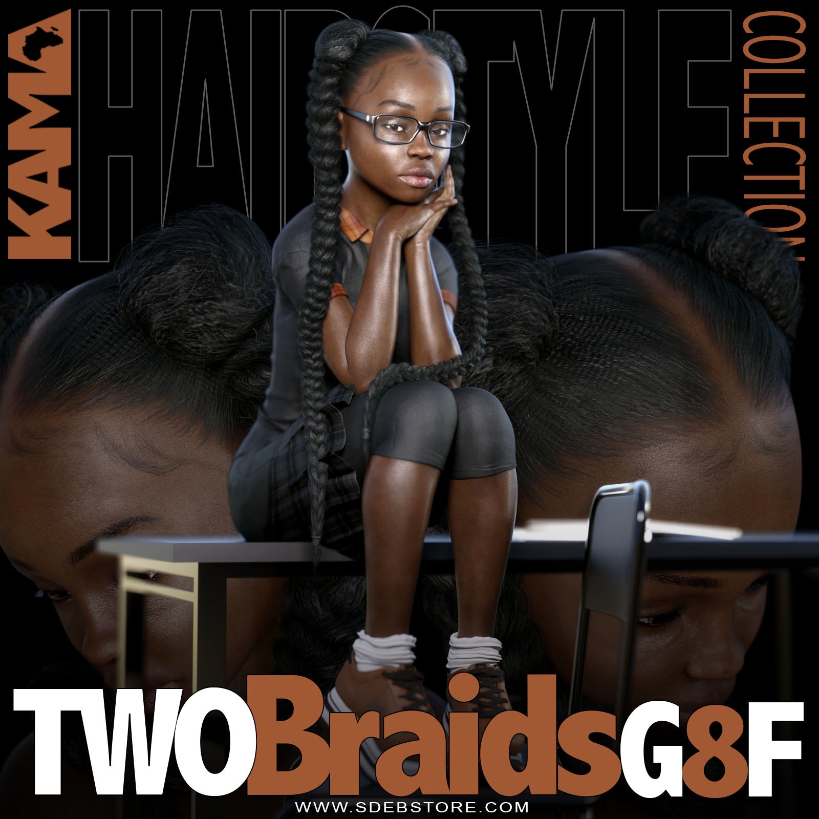 Two Braids G8F - www.SdeBStore.com
