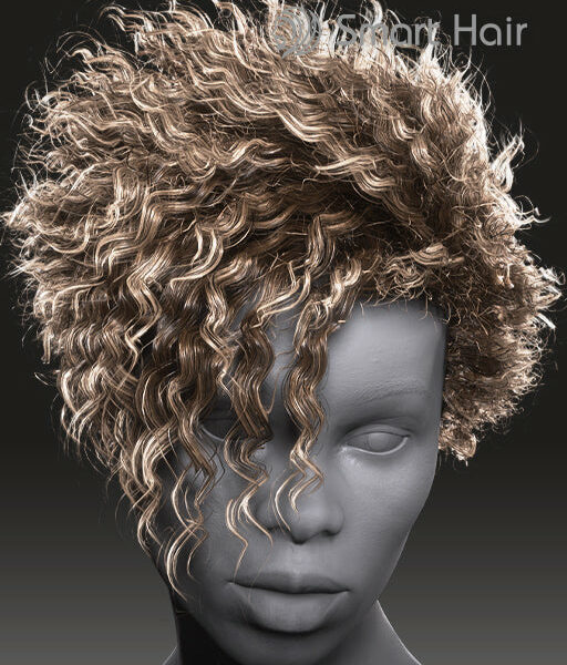 IC - Short Curls Hair