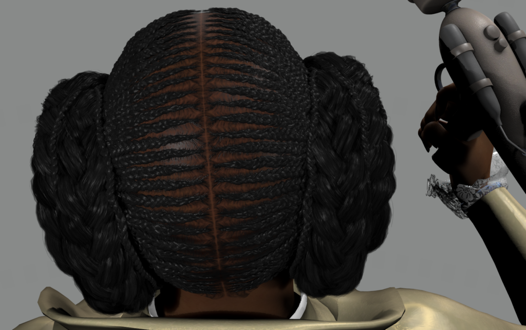Customer artwork by Penelope Flynn — Leia Braided Hair G8F