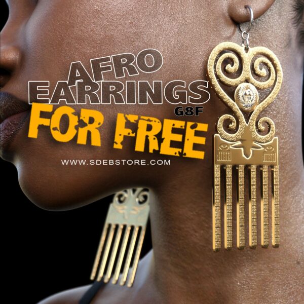 Afro Earrings G8F-FREE