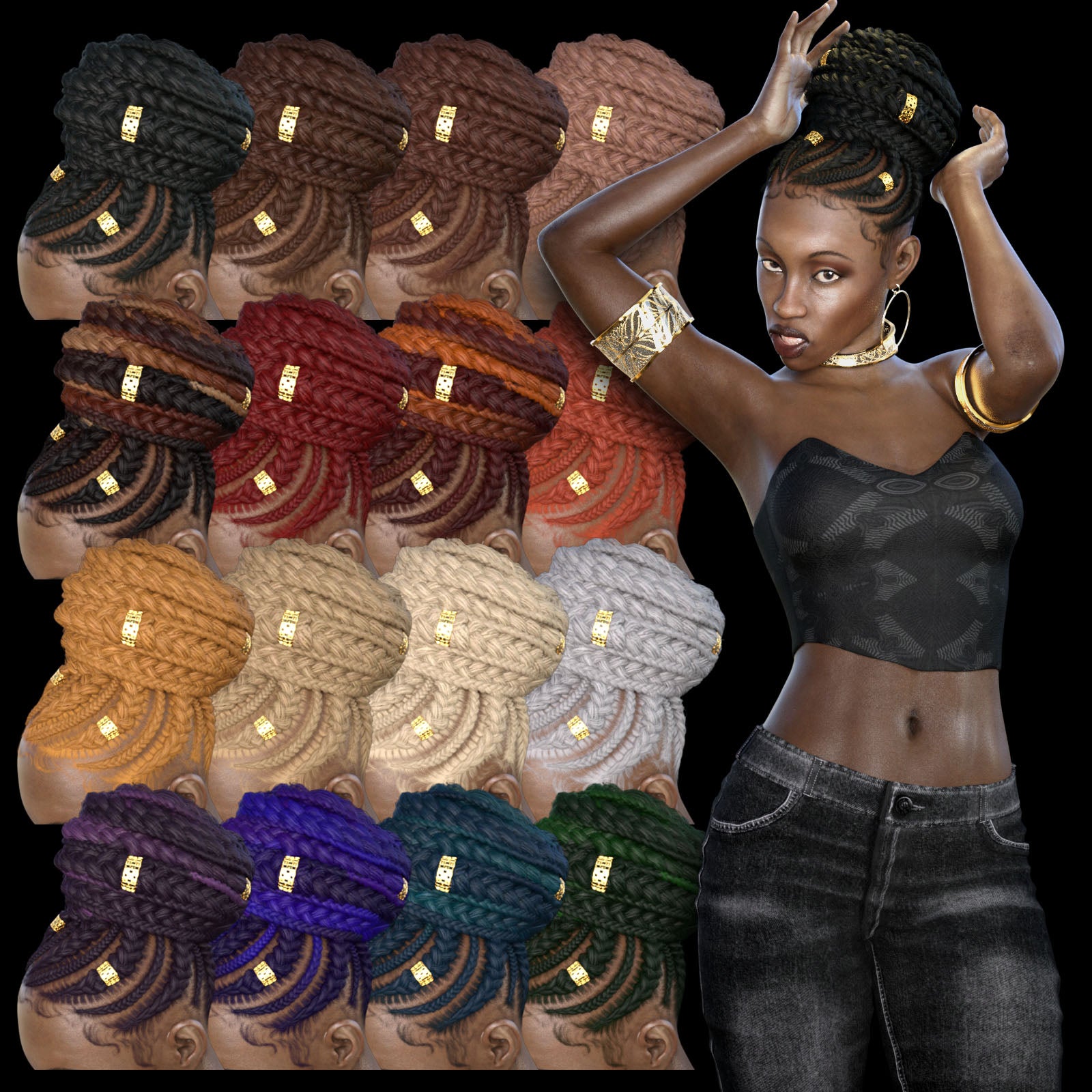 Braided Bun G8F - Image 2