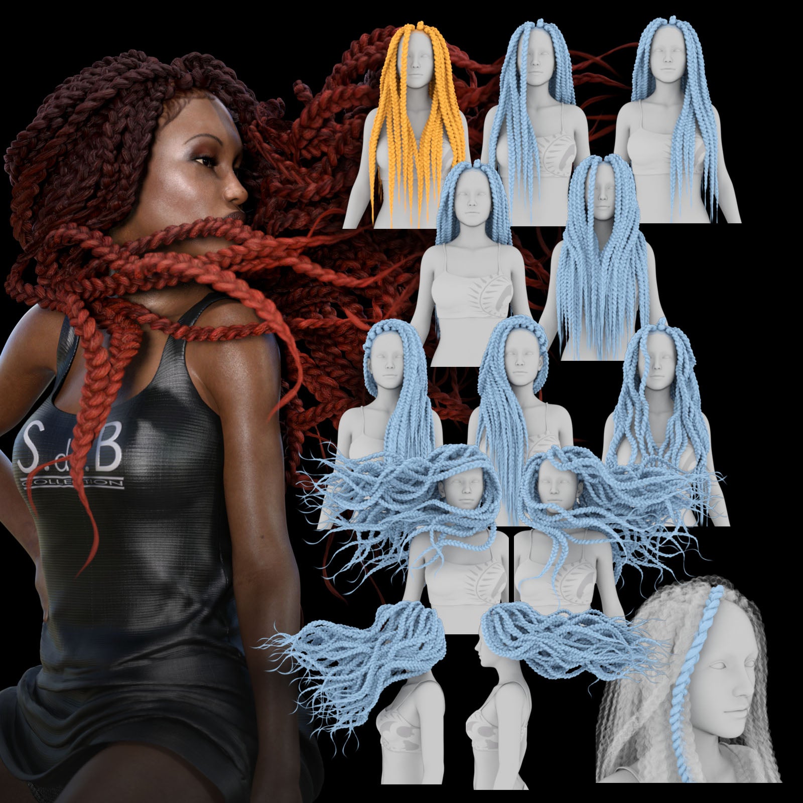 Box Braids G8F - Image 3