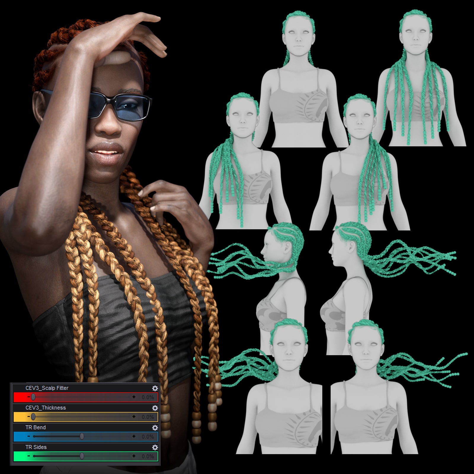 Cornrows Extended V3 G8F - Image 3