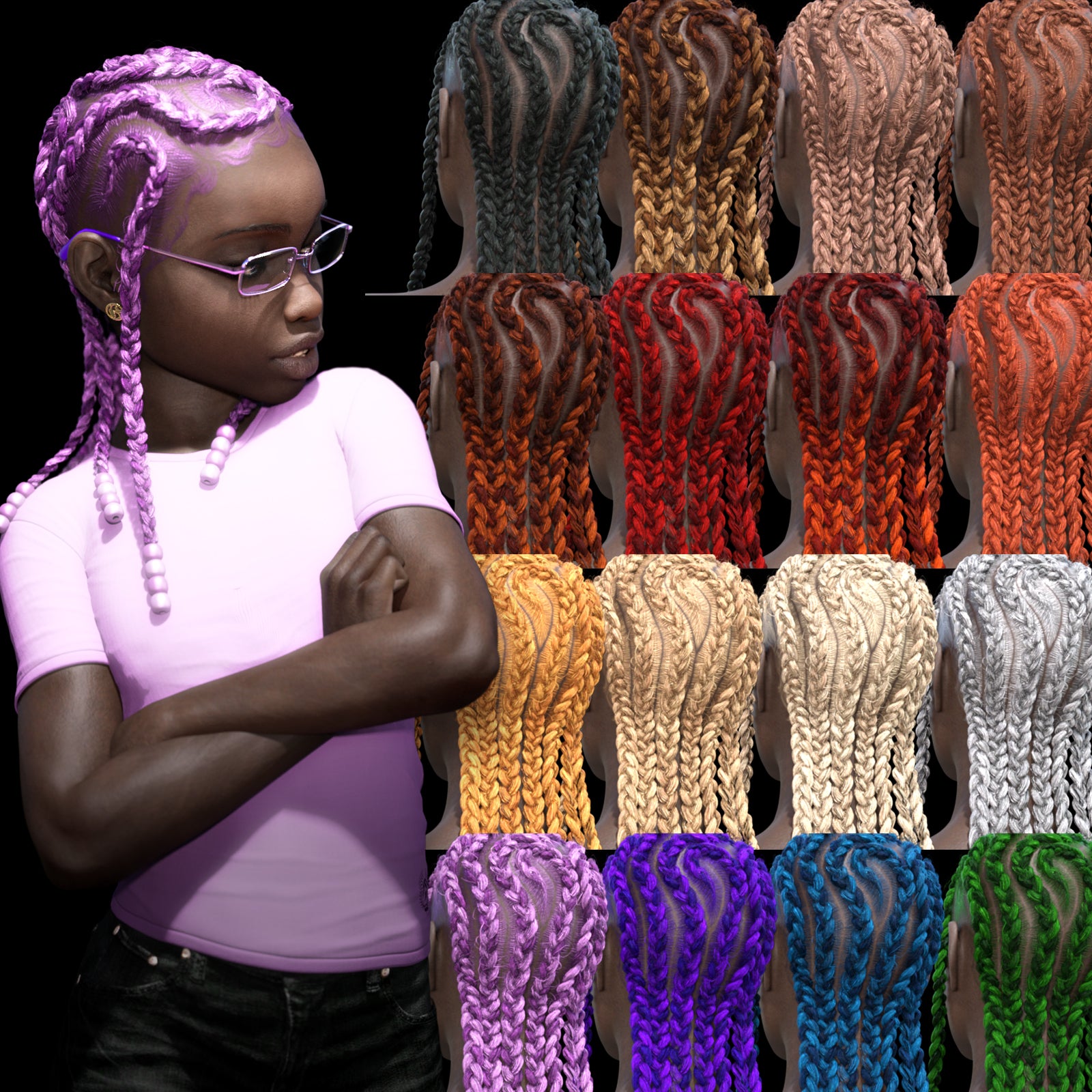 Cornrows Extended V4 G8F - Image 2