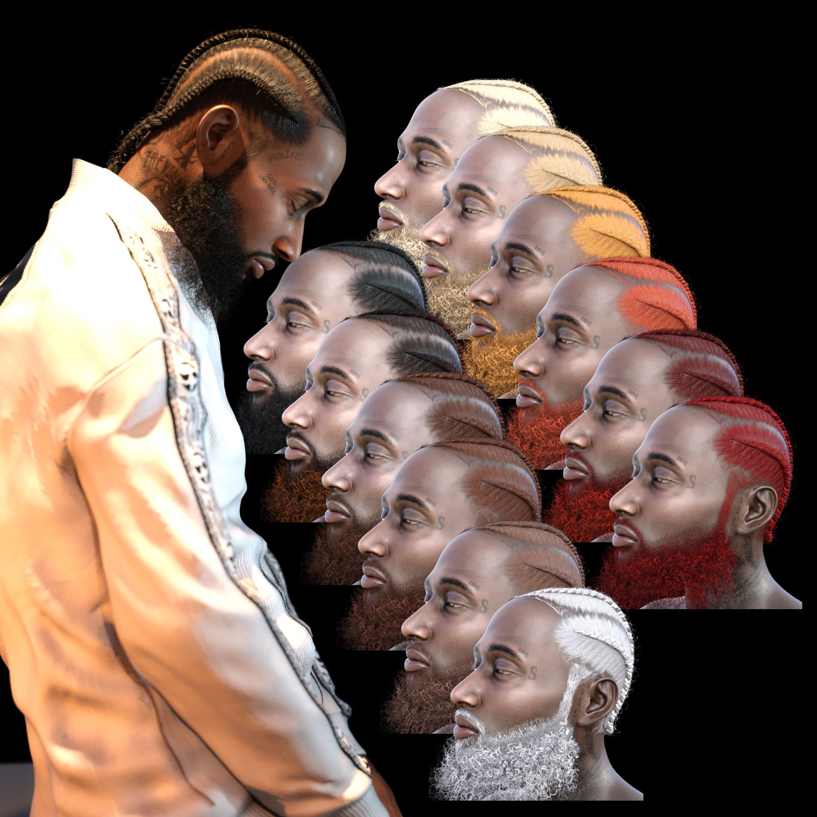 Nipsey Hair And Beard G8M - Image 2