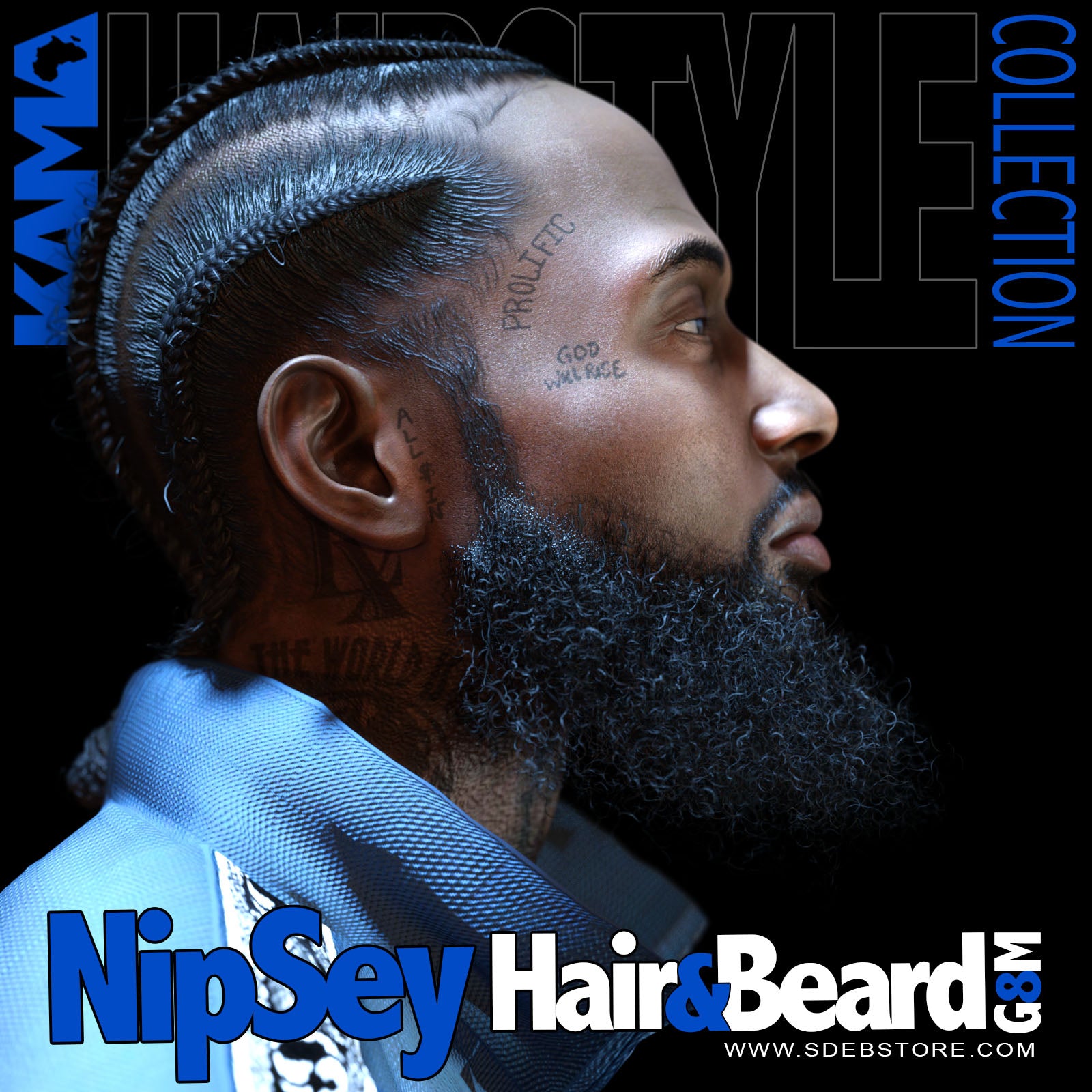 Nipsey Hair And Beard G8M - Image 5